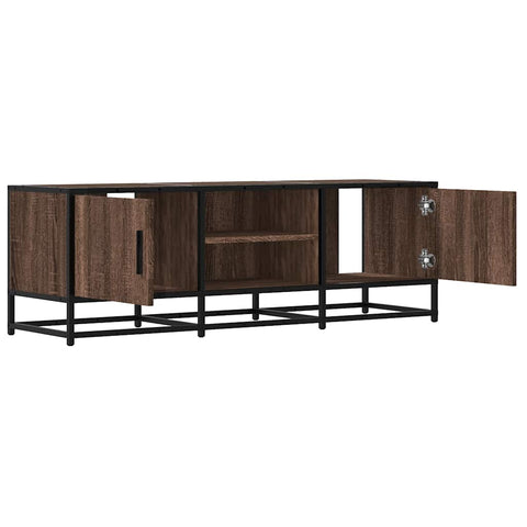 TV-Schrank Eichen-Optik 120x35x41 cm Holzwerkstoff und Metall