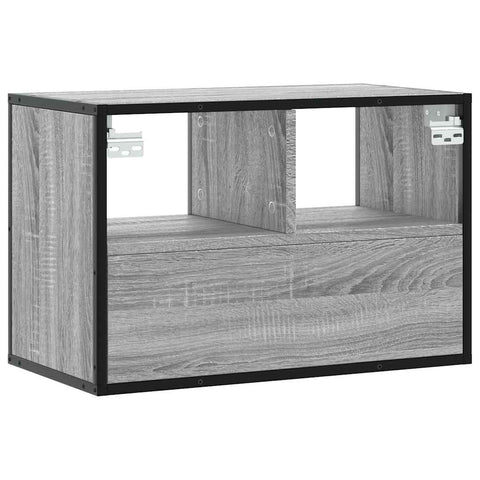 TV-Schrank Grau Sonoma 60x31x39,5 cm Holzwerkstoff und Metall