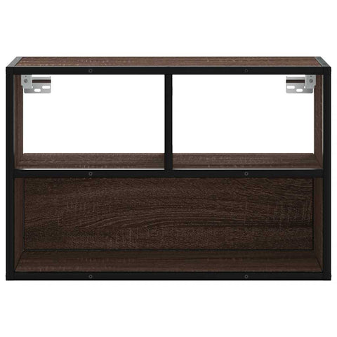 TV-Schrank Braun Eiche 60x31x39,5 cm Holzwerkstoff und Metall