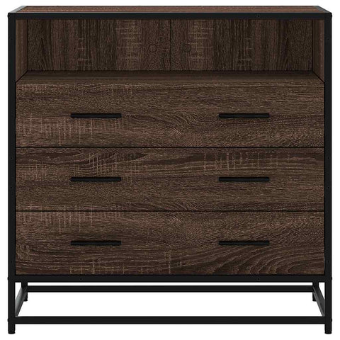 Schubladenschrank Braun Eichen-Optik 70x41x70 cm Holzwerkstoff