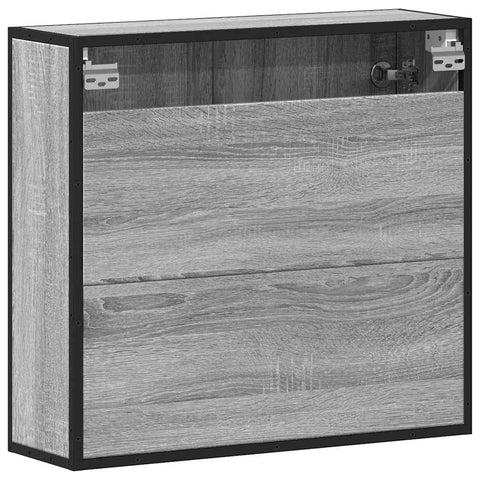 Bad-Spiegelschrank Grau Sonoma 65x20x60 cm Holzwerkstoff