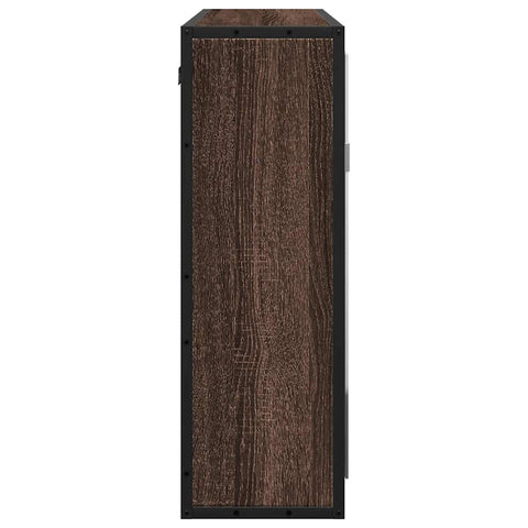 Bad-Spiegelschrank Braun Eichen-Optik 65x20x60 cm Holzwerkstoff