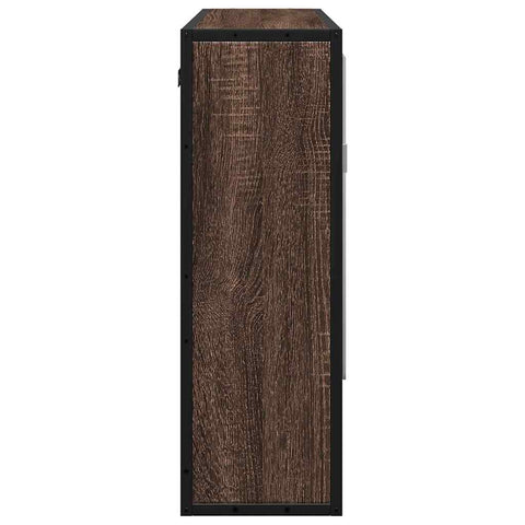 Bad-Spiegelschrank Braun Eichen-Optik 65x20x60 cm Holzwerkstoff