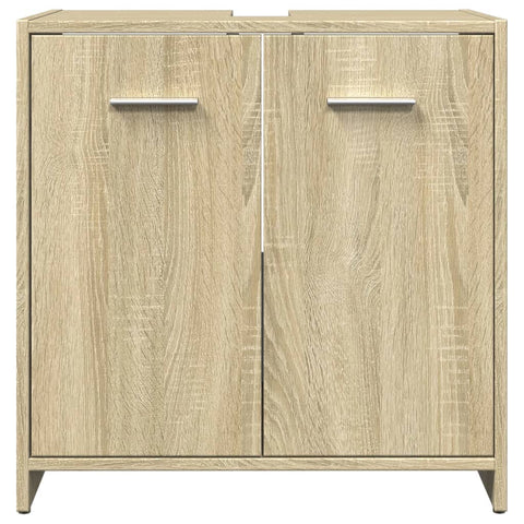 Waschbeckenunterschrank Sonoma-Eiche 60x33x60 cm Holzwerkstoff