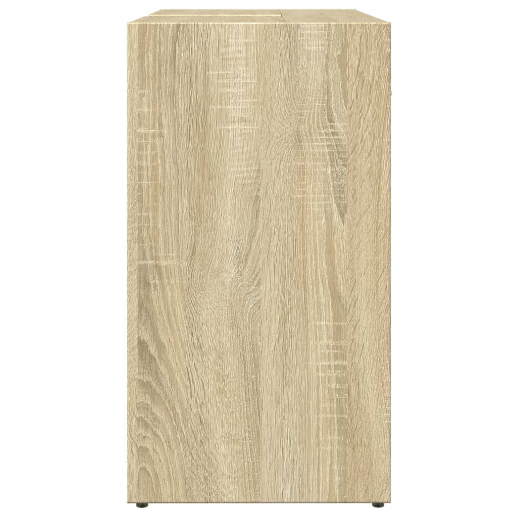 Waschbeckenunterschrank Sonoma-Eiche 60x33x60 cm Holzwerkstoff