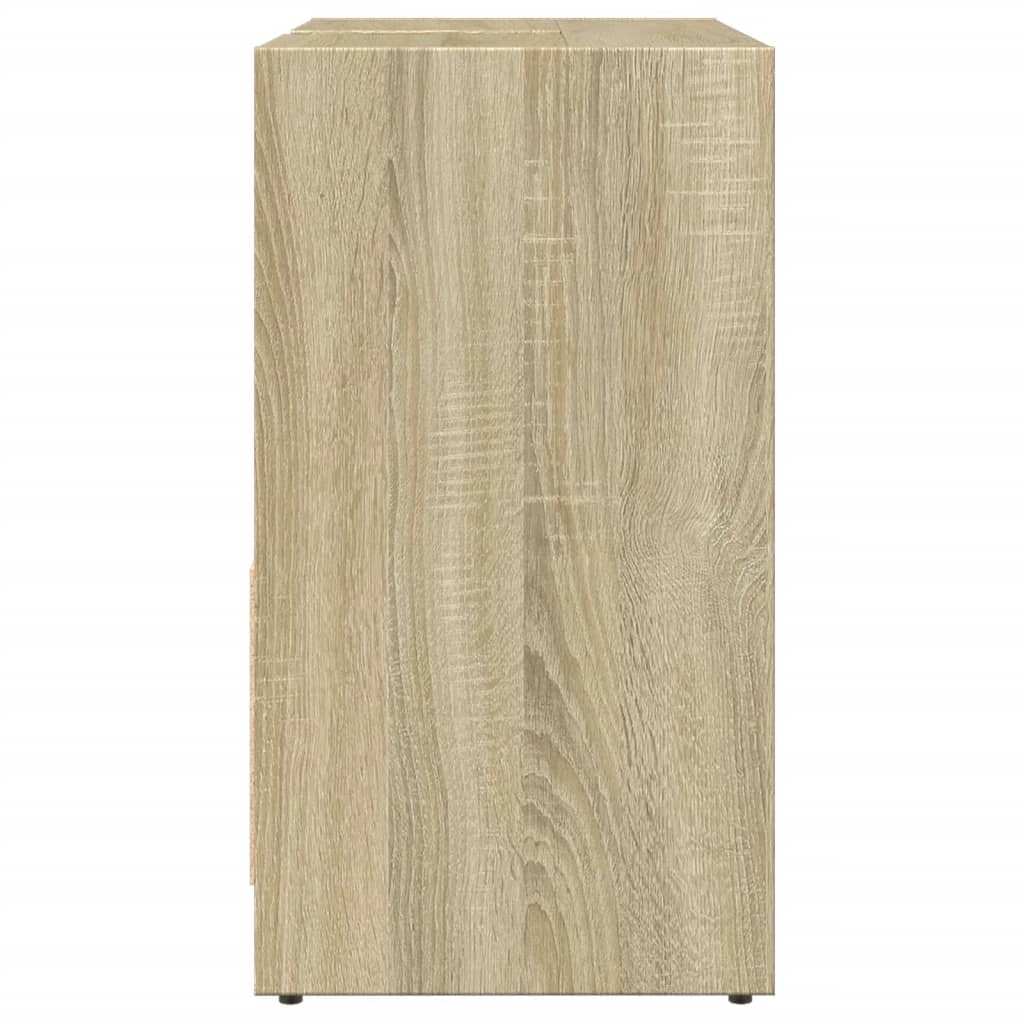 Waschbeckenunterschrank Sonoma-Eiche 60x33x60 cm Holzwerkstoff