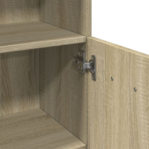 Badschrank Sonoma-Eiche 30,5x30x179 cm Holzwerkstoff