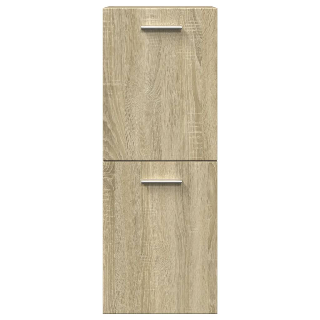 Badezimmerschrank Sonoma-Eiche 30x30x80 cm Holzwerkstoff