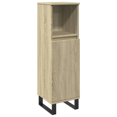 Badschrank Sonoma-Eiche 30x30x100 cm Holzwerkstoff