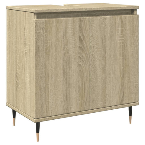 Badschrank Sonoma-Eiche 58x33x60 cm Holzwerkstoff