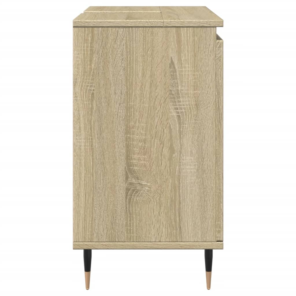 Badschrank Sonoma-Eiche 58x33x60 cm Holzwerkstoff