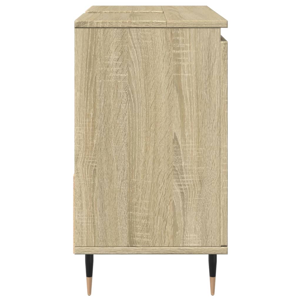 Badschrank Sonoma-Eiche 65x33x60 cm Holzwerkstoff