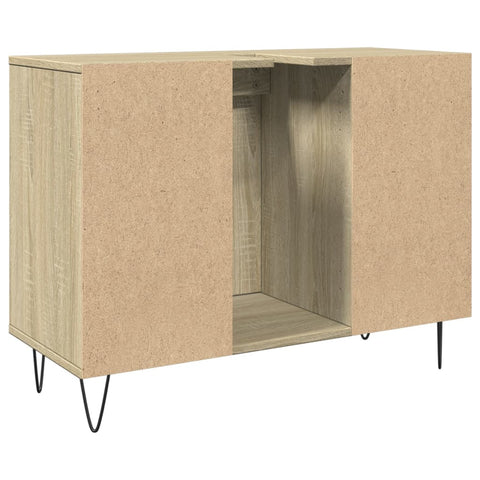 Badschrank Sonoma-Eiche 80x33x60 cm Holzwerkstoff