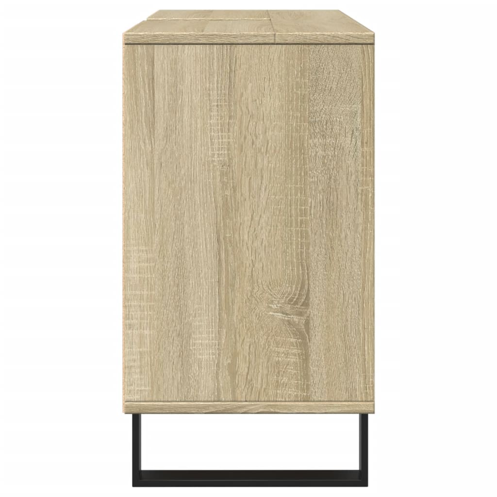 Badschrank Sonoma-Eiche 80x33x60 cm Holzwerkstoff