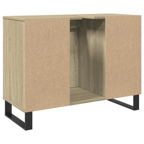 Badschrank Sonoma-Eiche 80x33x60 cm Holzwerkstoff