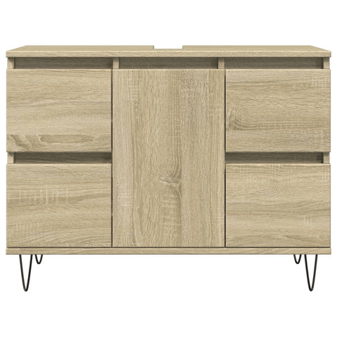 Badschrank Sonoma-Eiche 80x33x60 cm Holzwerkstoff