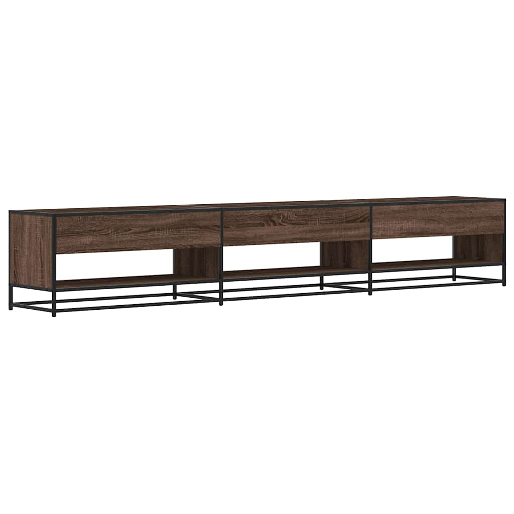 TV-Schrank Braun Eichen-Optik 270x40x46 cm Holzwerkstoff