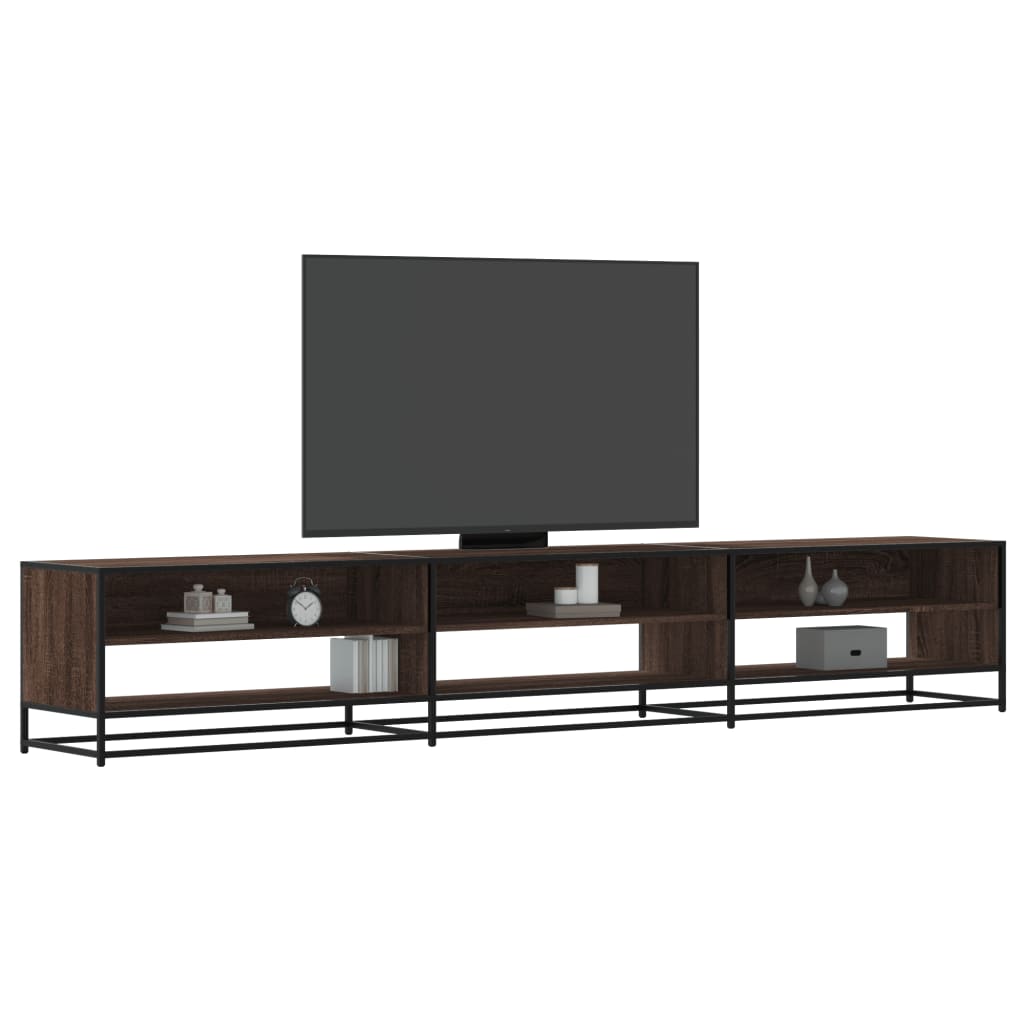 TV-Schrank Braun Eichen-Optik 270x40x46 cm Holzwerkstoff