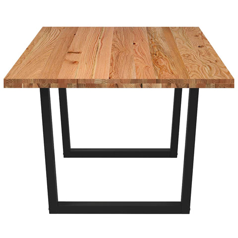 Esstisch mit Baumkanten 220x100x74 cm Massivholz Eiche
