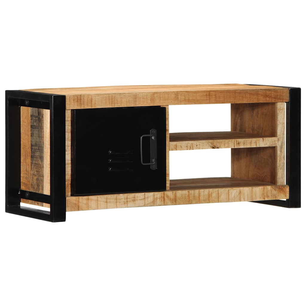 TV-Schrank 80x30x35 cm Raues Massivholz Mango