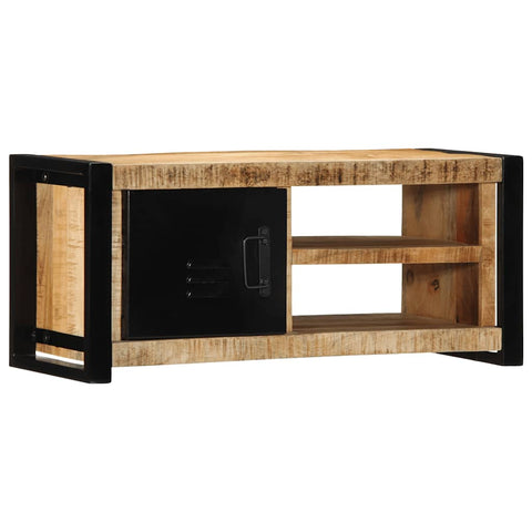 TV-Schrank 80x30x35 cm Raues Massivholz Mango