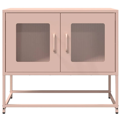 TV-Schrank Rosa 68x39x60,5 cm Kaltgewalzter Stahl