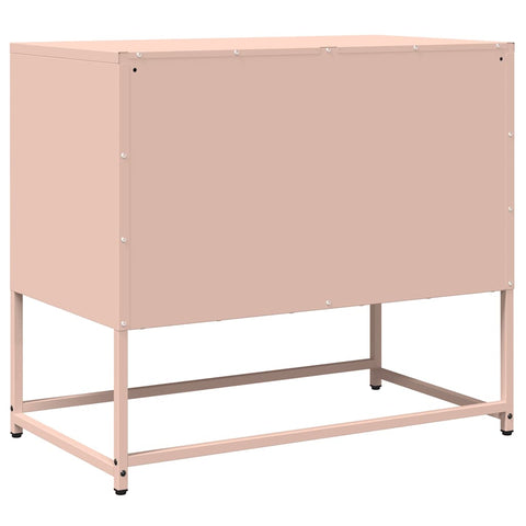 TV-Schrank Rosa 68x39x60,5 cm Kaltgewalzter Stahl