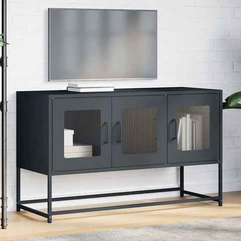 TV-Schrank Anthrazit 100,5x39x60,5 cm Kaltgewalzter Stahl