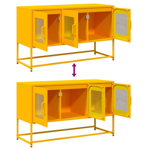 TV-Schrank Senfgelb 100,5x39x60,5 cm Kaltgewalzter Stahl