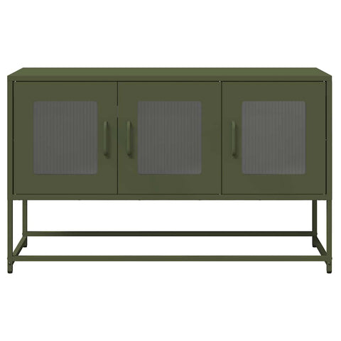 TV-Schrank Olivgrün 100,5x39x60,5 cm Kaltgewalzter Stahl