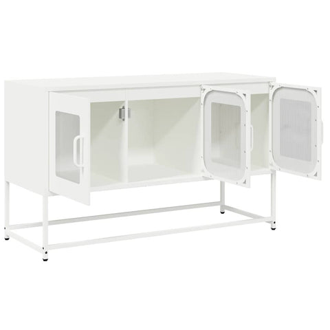 TV-Schrank Weiß 100,5x39x60,5 cm Kaltgewalzter Stahl