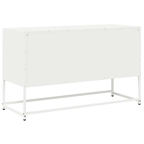 TV-Schrank Weiß 100,5x39x60,5 cm Kaltgewalzter Stahl