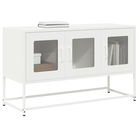 TV-Schrank Weiß 100,5x39x60,5 cm Kaltgewalzter Stahl