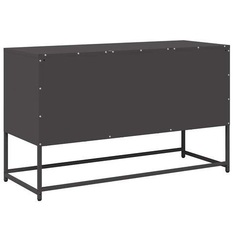 TV-Schrank Schwarz 100,5x39x60,5 cm Stahl