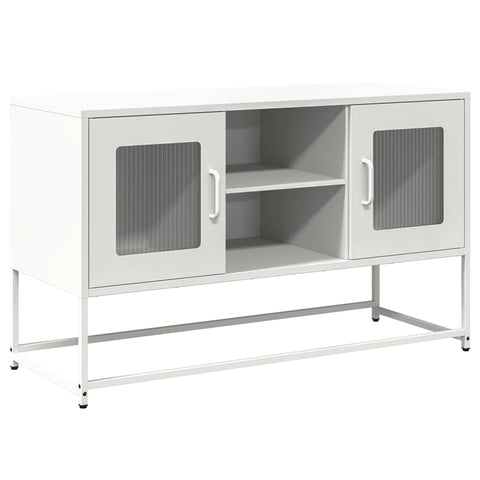 TV-Schrank Weiß 100,5x39x60,5 cm Stahl