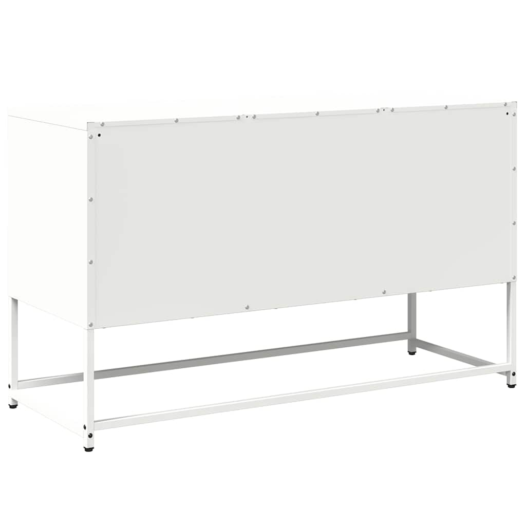 TV-Schrank Weiß 100,5x39x60,5 cm Stahl