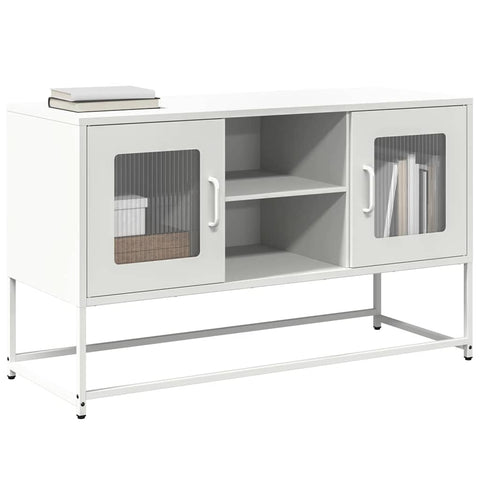 TV-Schrank Weiß 100,5x39x60,5 cm Stahl