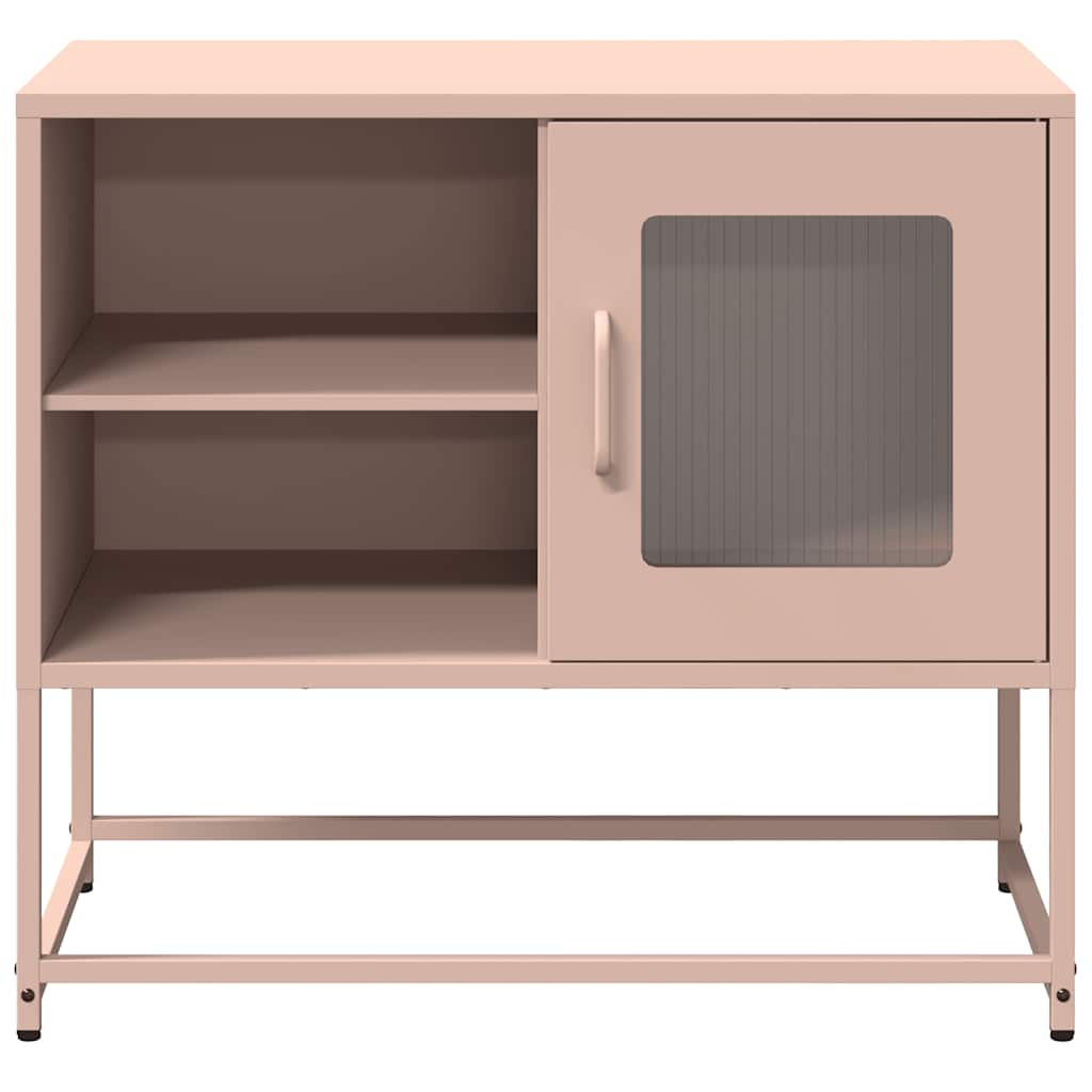 TV-Schrank Rosa 68x39x60,5 cm Stahl