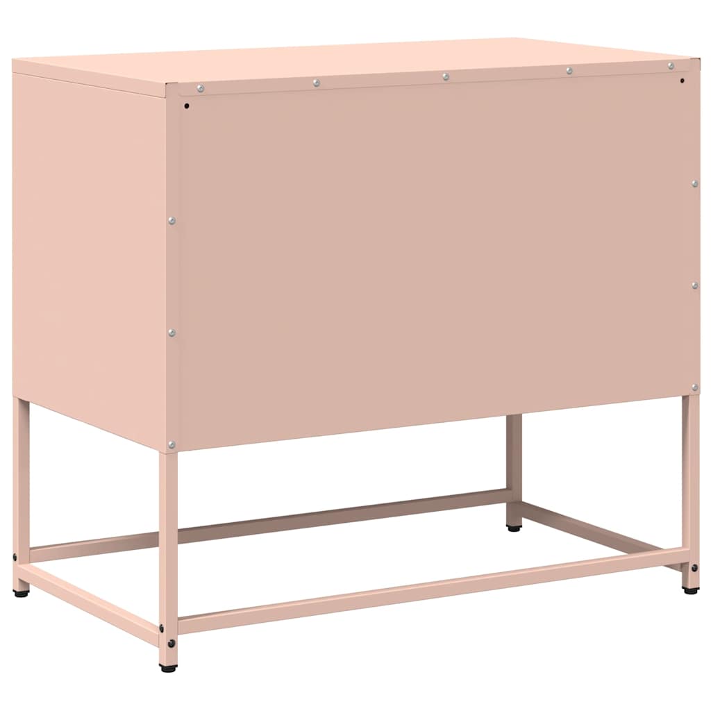 TV-Schrank Rosa 68x39x60,5 cm Stahl