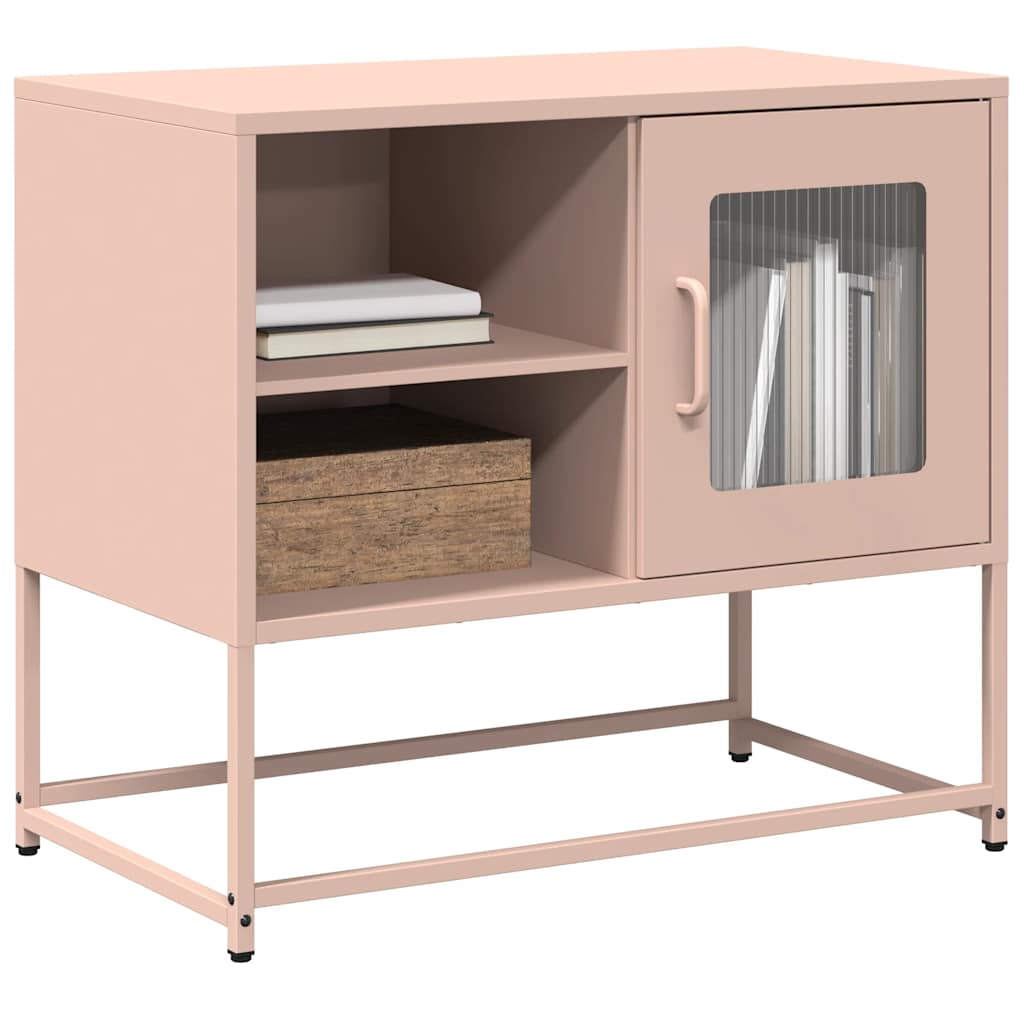 TV-Schrank Rosa 68x39x60,5 cm Stahl