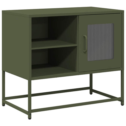 TV-Schrank Olivgrün 68x39x60,5 cm Stahl