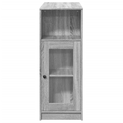 Bartisch mit Regal Grau Sonoma 101x40x103,5 cm Holzwerkstoff