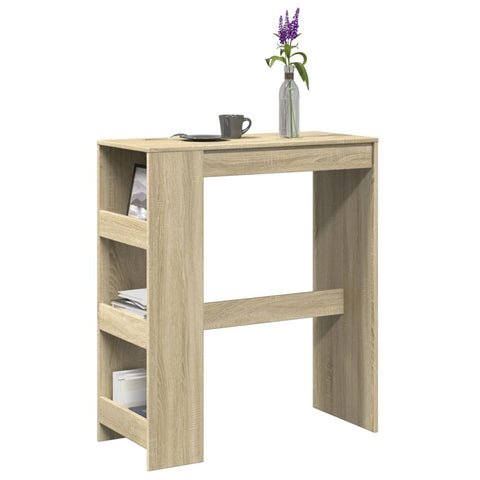 Bartisch mit Regal Sonoma-Eiche 90x40x103,5 cm Holzwerkstoff