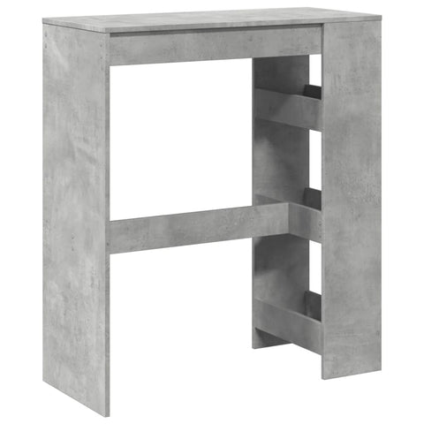 Bartisch mit Regal Betongrau 90x40x103,5 cm Holzwerkstoff