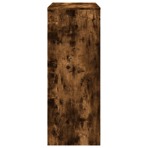 Bartisch mit Regal Räuchereiche 90x40x103,5 cm Holzwerkstoff