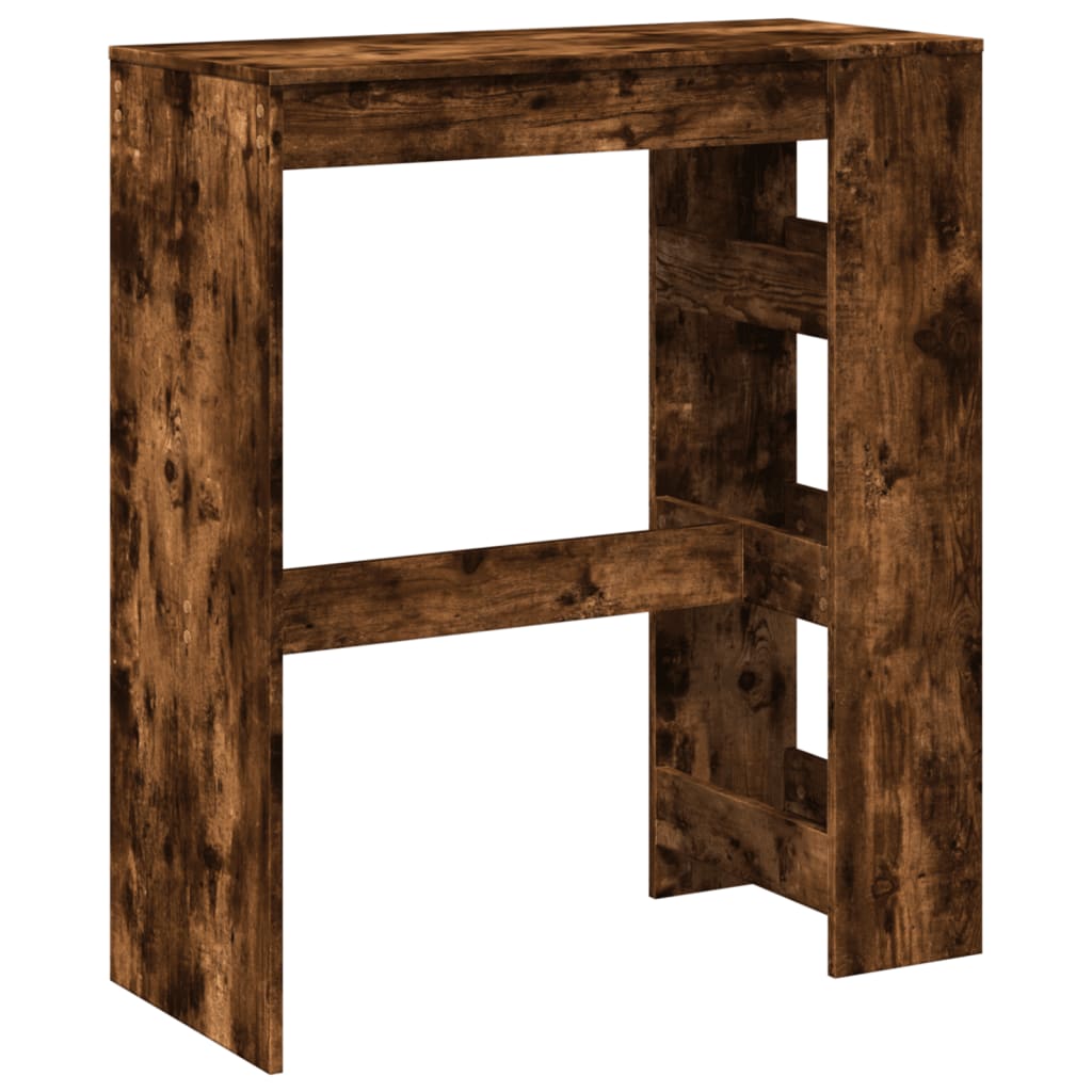 Bartisch mit Regal Räuchereiche 90x40x103,5 cm Holzwerkstoff