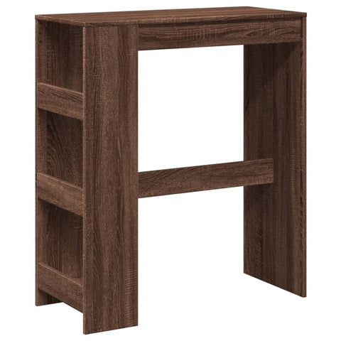 Bartisch mit Regal Braun Eiche 90x40x103,5 cm Holzwerkstoff