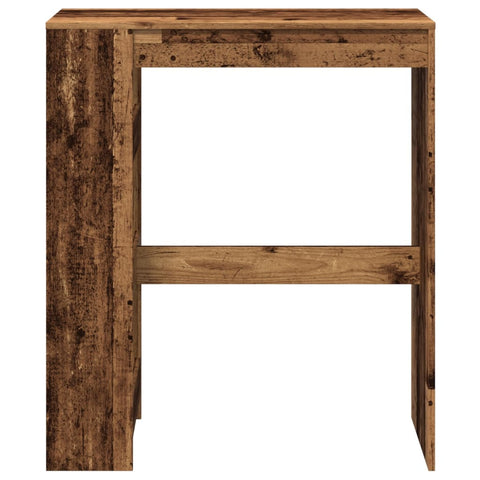 Bartisch mit Regal Altholz-Optik 90x40x103,5 cm Holzwerkstoff