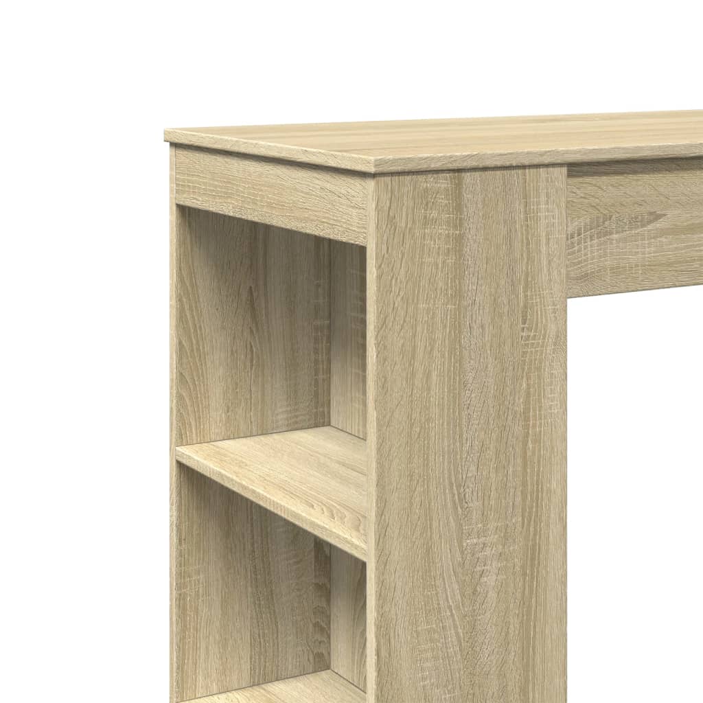 Bartisch mit Regal Sonoma-Eiche 95x47x103,5 cm Holzwerkstoff