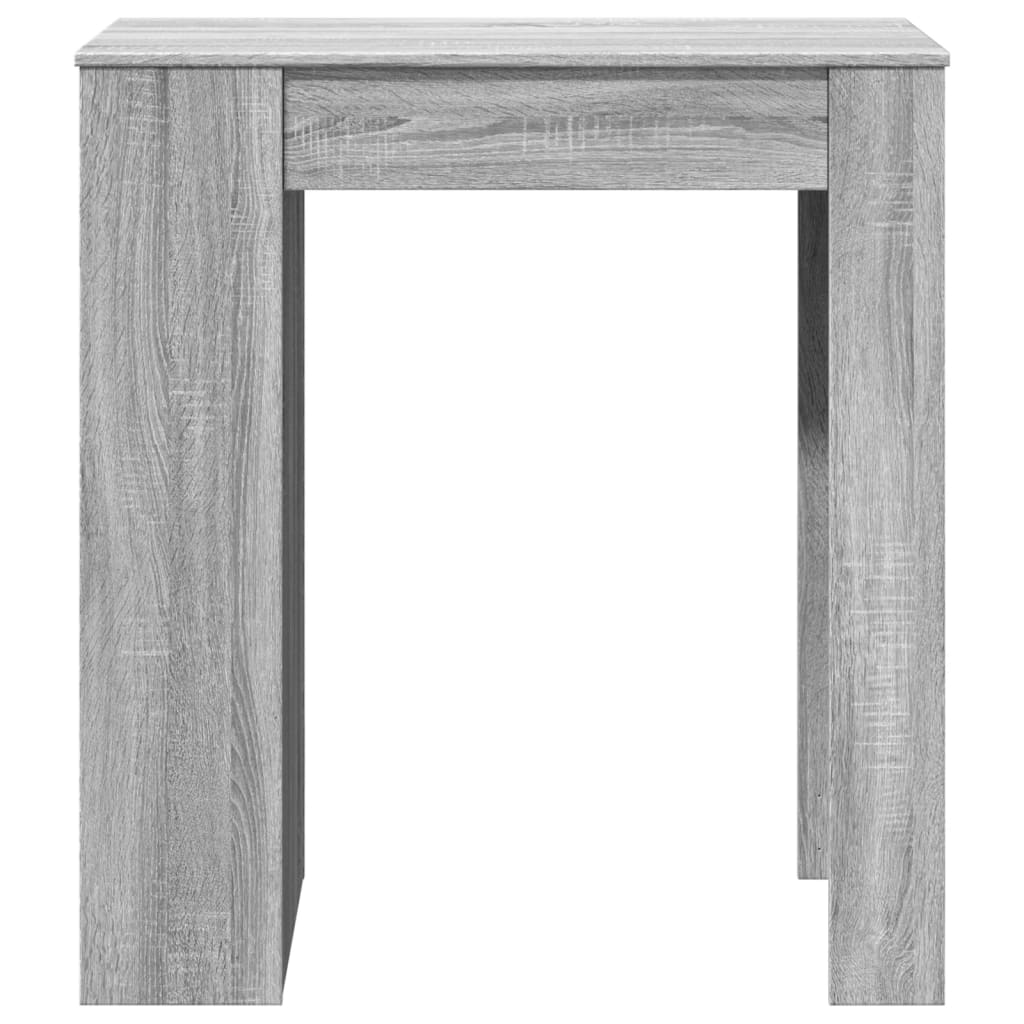 Bartisch mit Regal Grau Sonoma 95x47x103,5 cm Holzwerkstoff